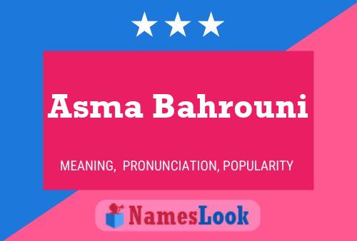 Asma Bahrouni Naam Poster