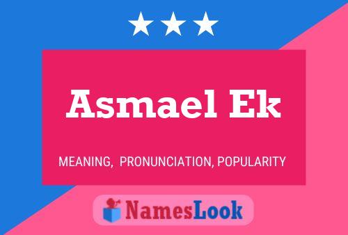 Asmael Ek Naam Poster