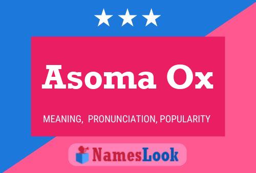 Asoma Ox Naam Poster