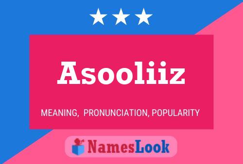 Asooliiz Naam Poster