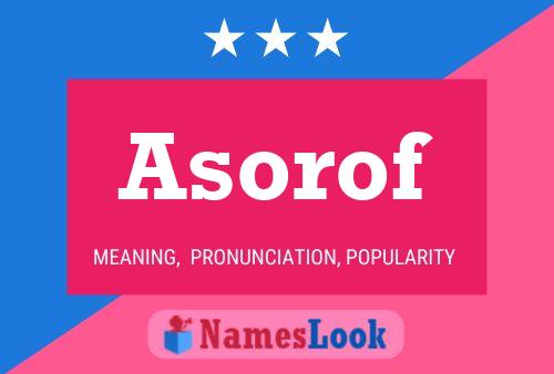 Asorof Naam Poster