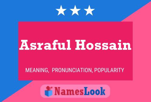 Asraful Hossain Naam Poster