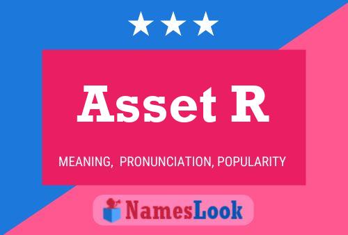 Asset R Naam Poster