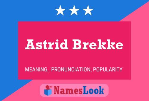 Astrid Brekke Naam Poster