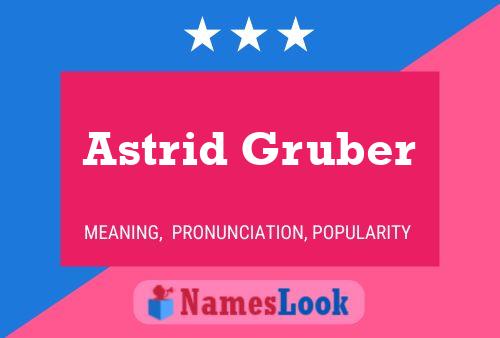 Astrid Gruber Naam Poster