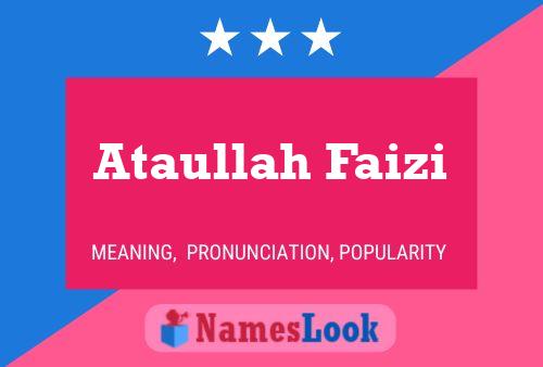 Ataullah Faizi Naam Poster