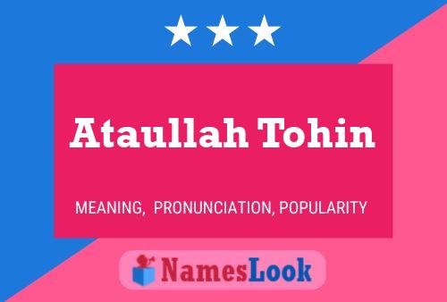 Ataullah Tohin Naam Poster