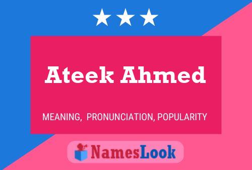 Ateek Ahmed Naam Poster