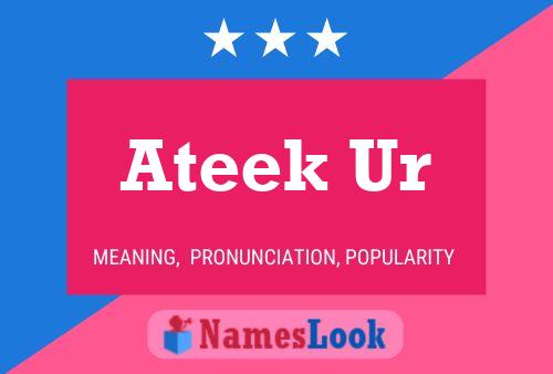 Ateek Ur Naam Poster