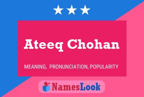 Ateeq Chohan Naam Poster