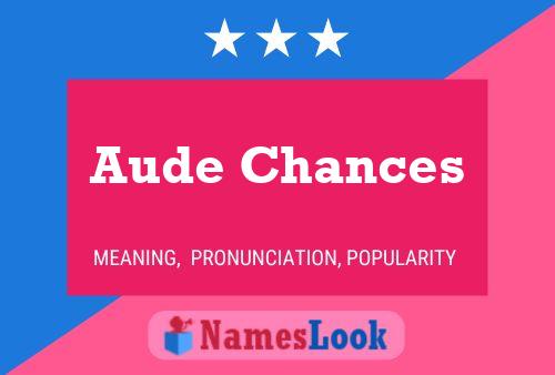 Aude Chances Naam Poster