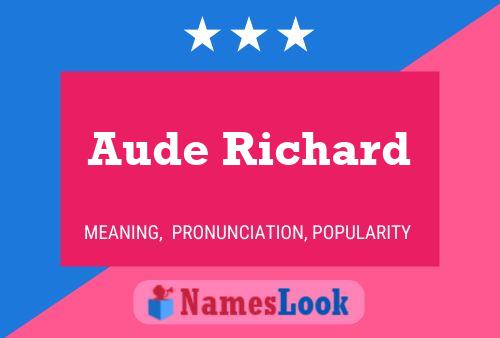 Aude Richard Naam Poster