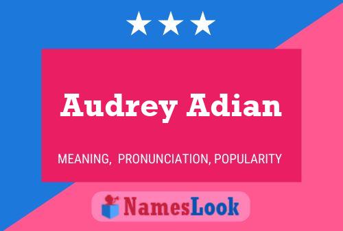 Audrey Adian Naam Poster