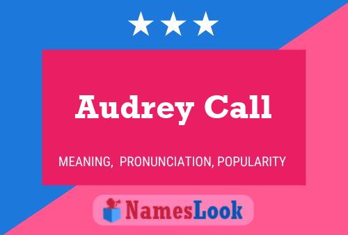 Audrey Call Naam Poster