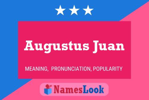 Augustus Juan Naam Poster