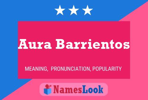 Aura Barrientos Naam Poster