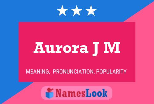 Aurora J M Naam Poster