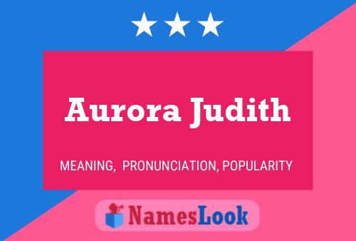 Aurora Judith Naam Poster