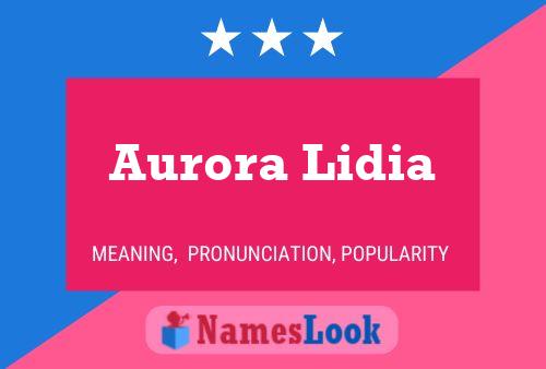 Aurora Lidia Naam Poster