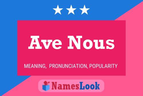 Ave Nous Naam Poster