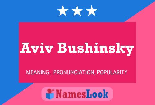 Aviv Bushinsky Naam Poster