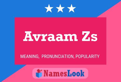 Avraam Zs Naam Poster