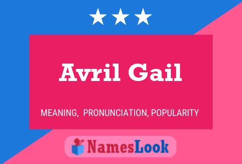 Avril Gail Naam Poster