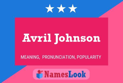 Avril Johnson Naam Poster