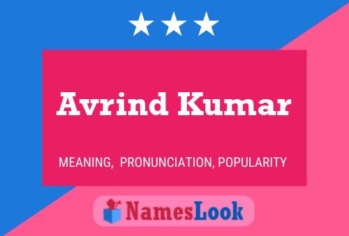 Avrind Kumar Naam Poster