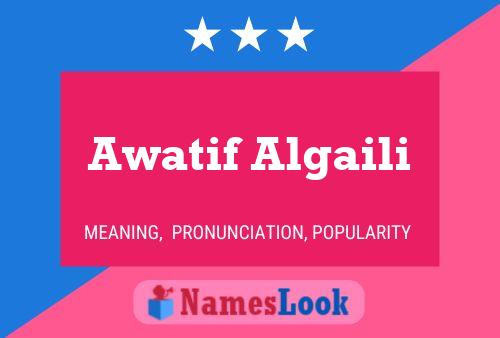 Awatif Algaili Naam Poster