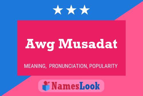 Awg Musadat Naam Poster