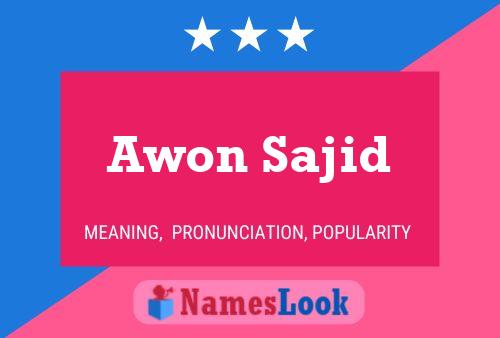 Awon Sajid Naam Poster