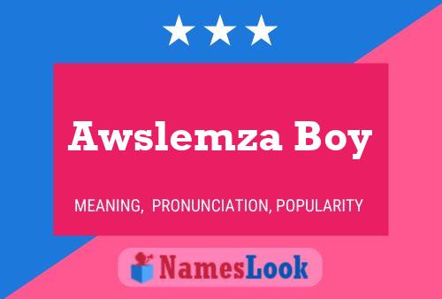 Awslemza Boy Naam Poster