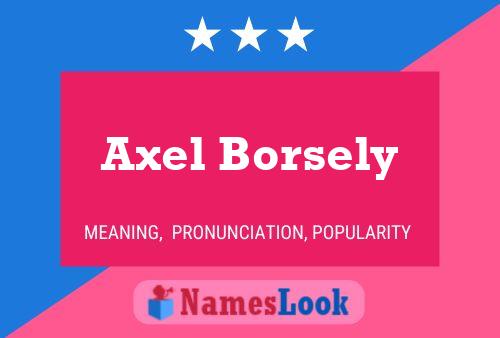 Axel Borsely Naam Poster