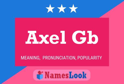 Axel Gb Naam Poster