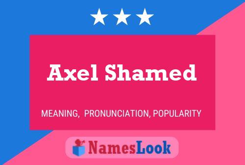 Axel Shamed Naam Poster