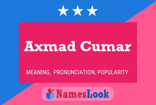 Axmad Cumar Naam Poster