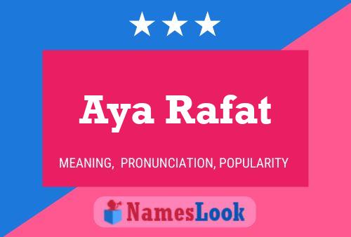 Aya Rafat Naam Poster