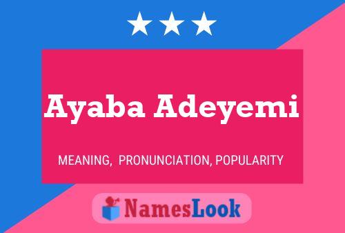 Ayaba Adeyemi Naam Poster