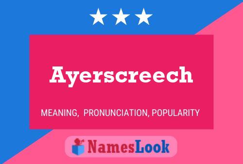 Ayerscreech Naam Poster