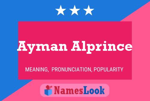 Ayman Alprince Naam Poster