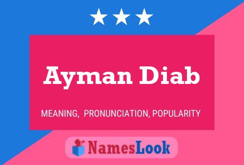 Ayman Diab Naam Poster