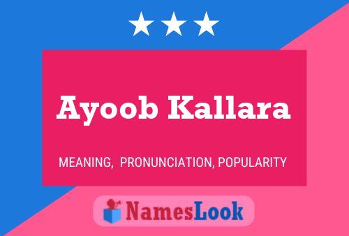 Ayoob Kallara Naam Poster