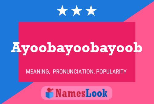 Ayoobayoobayoob Naam Poster