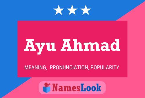 Ayu Ahmad Naam Poster