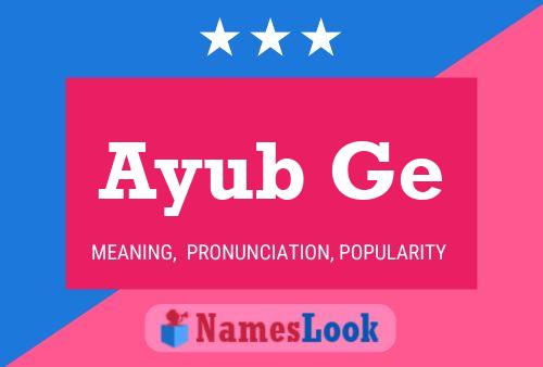 Ayub Ge Naam Poster