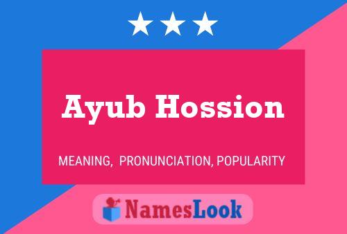 Ayub Hossion Naam Poster