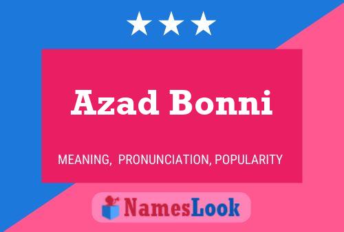 Azad Bonni Naam Poster