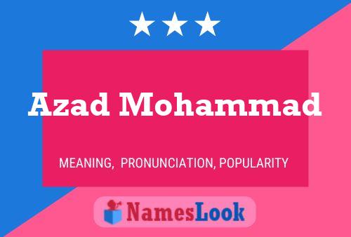 Azad Mohammad Naam Poster