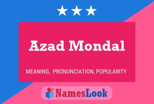 Azad Mondal Naam Poster